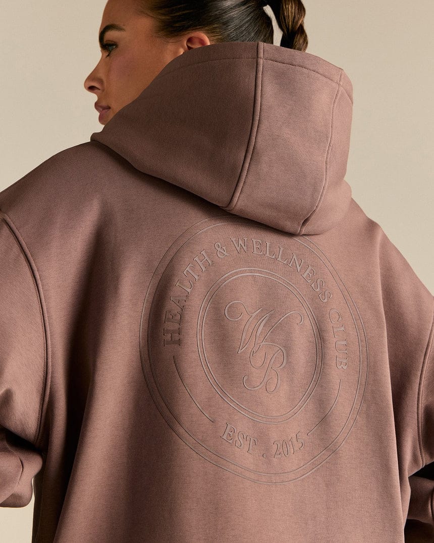 Comfort Oversized Health Club Graphic Hoodie