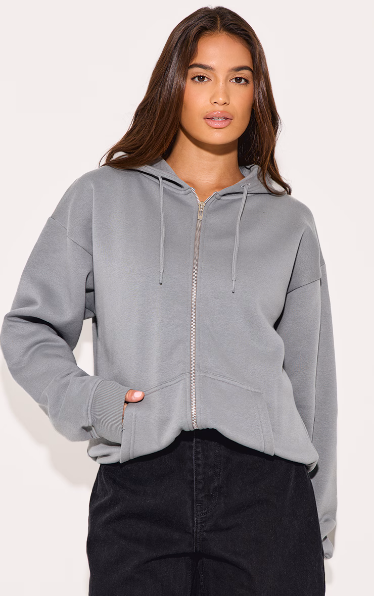 Comfort Oversized Zip-Up Hoodie