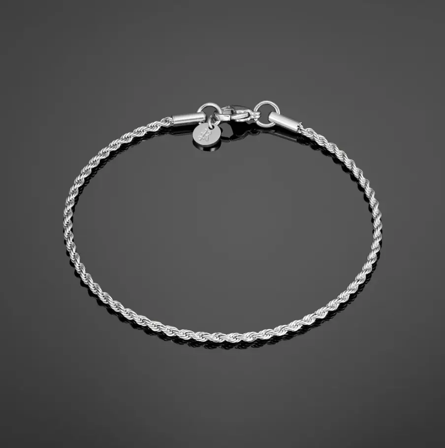 Minimal Rope Bracelet - SS Silver "8"