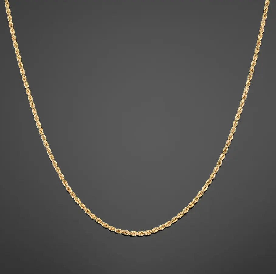Minimal Rope Chain - Gold 14K SS "22"