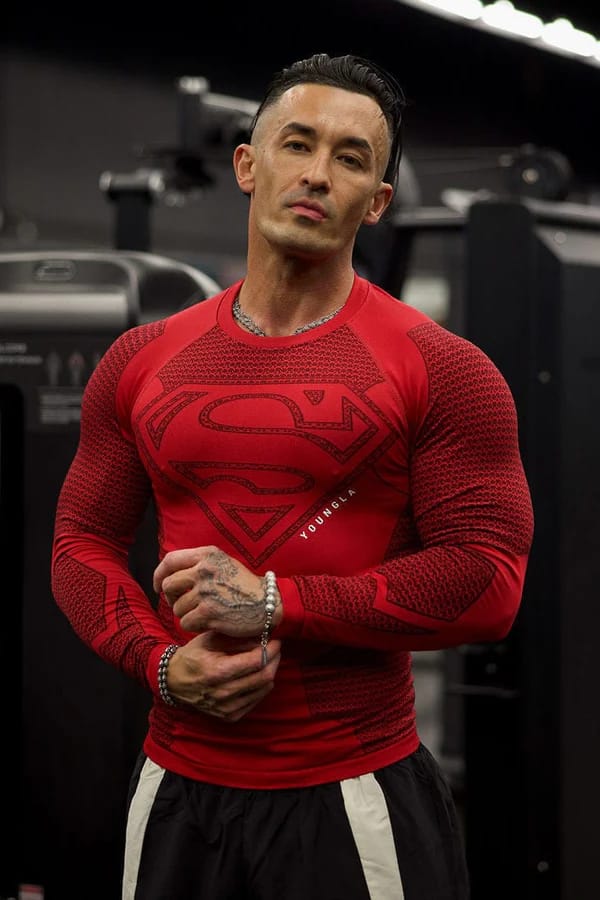 8066 - Superman Compression Longsleeves